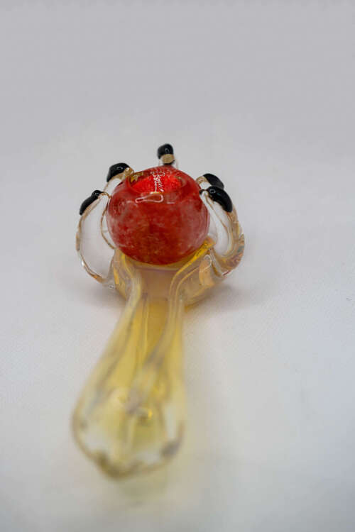 Gripping Heart Glass Pipe