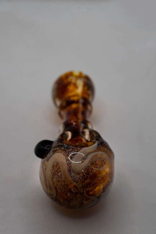 Brown Swirl Glass Pipe